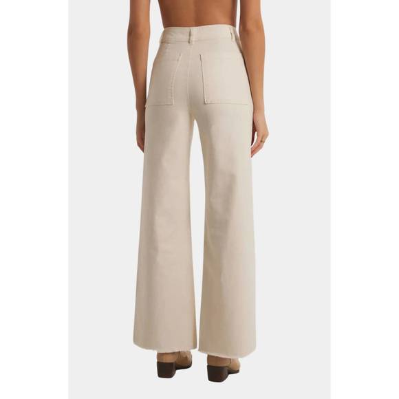 NEW Z SUPPLY rilynn twill pants in sandstone - Picture 2 of 5